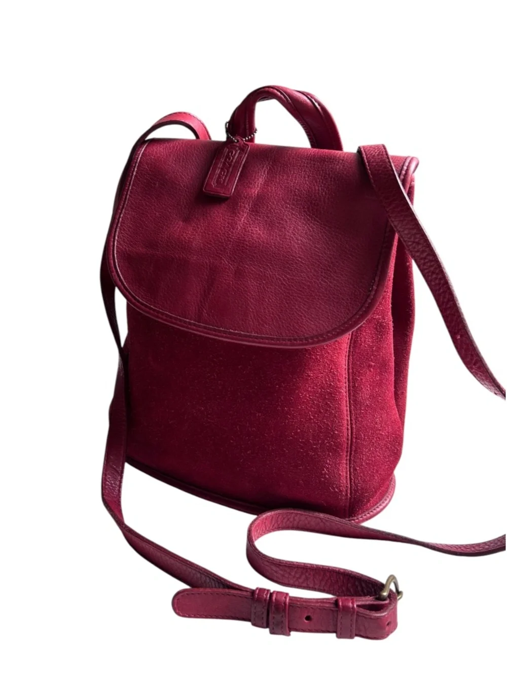 Vintage Coach Berkeley 9016 Convertible Backpack Leather & Suede 1996